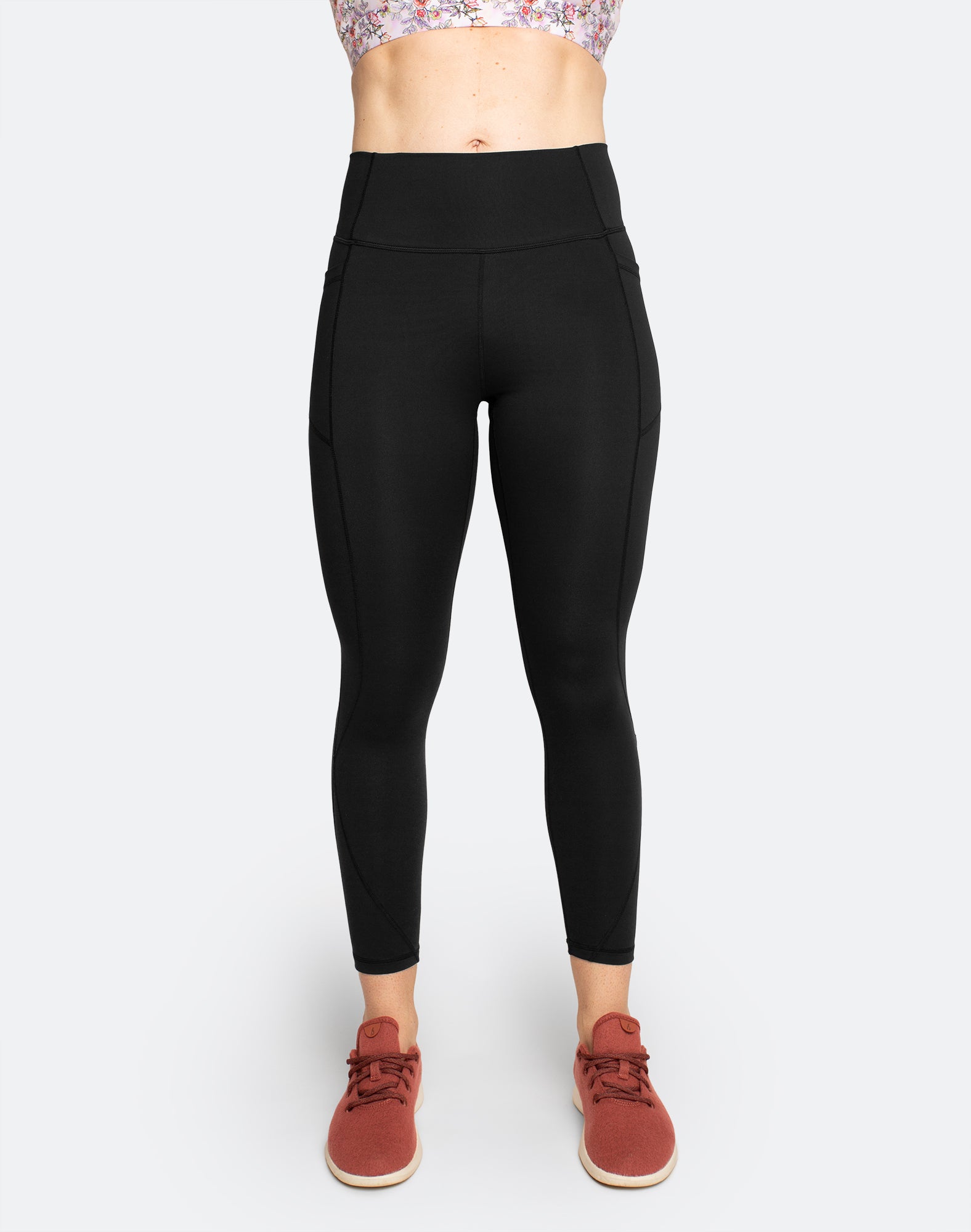 best high waisted tights in black